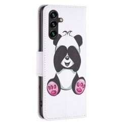 Lacné Kryty | Knižkové puzdro Trendy Cross case Panda – Samsung Galaxy A55 5G | Lacné Kryty