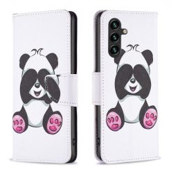 Lacné Kryty | Knižkové puzdro Trendy Cross case Panda – Samsung Galaxy A55 5G | Lacné Kryty