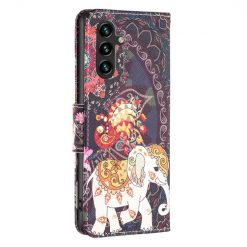 Lacné Kryty | Knižkové puzdro Trendy Cross case Slon – Samsung Galaxy A55 5G | Lacné Kryty