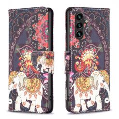 Lacné Kryty | Knižkové puzdro Trendy Cross case Slon – Samsung Galaxy A55 5G | Lacné Kryty