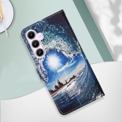 Lacné Kryty | Knižkové puzdro Trendy Cross case Vlna – Samsung Galaxy A55 5G | Lacné Kryty