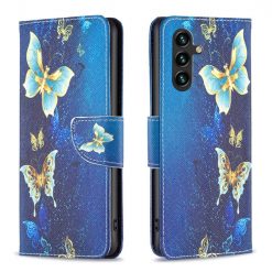 Knižkové puzdro Trendy Cross case Zlatý motýľ – Samsung Galaxy A55 5G | Lacné Kryty Lacné Kryty | Knižkové puzdro Trendy Cross case Zlatý motýľ – Samsung Galaxy A55 5G | Lacné Kryty