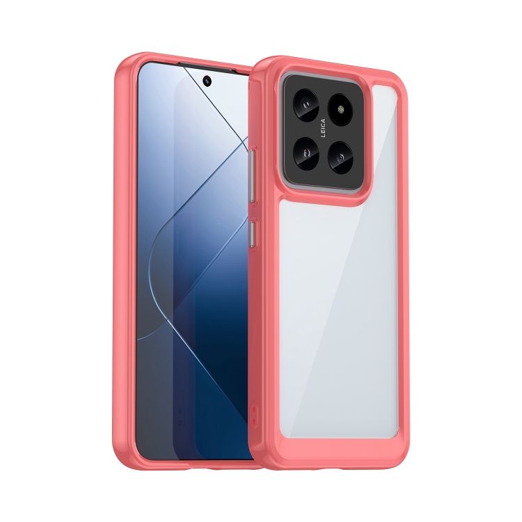 Ochranný kryt Colorful Acrylic case červený – Xiaomi 14