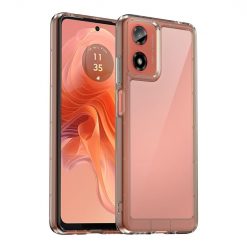 Lacné Kryty | Ochranný kryt Colorful Acrylic case transparentno-sivý – Motorola Moto G04 / G24 | Lacné Kryty