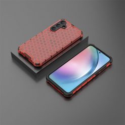 Lacné Kryty | Odolný kryt Honeycomb Armor červený – Samsung Galaxy A55 5G | Lacné Kryty