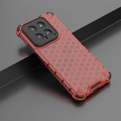 Lacné Kryty | Odolný kryt Honeycomb Armor červený – Xiaomi 14 | Lacné Kryty