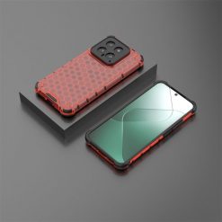Lacné Kryty | Odolný kryt Honeycomb Armor červený – Xiaomi 14 | Lacné Kryty