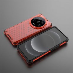 Odolný kryt Honeycomb Armor červený – Xiaomi 14 Ultra | Lacné Kryty Lacné Kryty | Odolný kryt Honeycomb Armor červený – Xiaomi 14 Ultra | Lacné Kryty