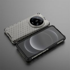 Lacné Kryty | Odolný kryt Honeycomb Armor čierny – Xiaomi 14 Ultra | Lacné Kryty