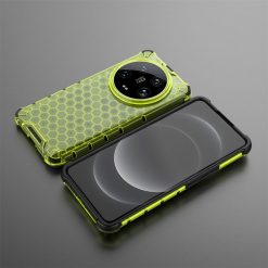 Lacné Kryty | Odolný kryt Honeycomb Armor zelený – Xiaomi 14 Ultra | Lacné Kryty