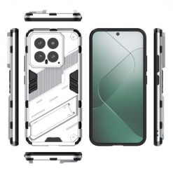 Lacné Kryty | Odolný Kryt Punk armor case biely – Xiaomi 14 | Lacné Kryty