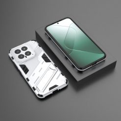 Lacné Kryty | Odolný Kryt Punk armor case biely – Xiaomi 14 | Lacné Kryty