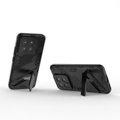 Lacné Kryty | Odolný Kryt Punk armor case čierny – Xiaomi 14 | Lacné Kryty
