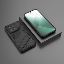 Lacné Kryty | Odolný Kryt Punk armor case čierny – Xiaomi 14 | Lacné Kryty