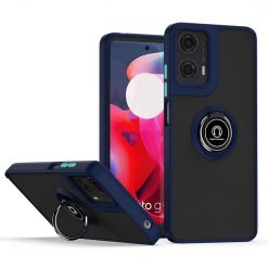 Odolný kryt Shadow Ring case tmavomodrý – Motorola Moto G04 / G24