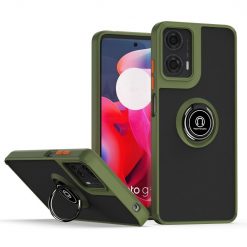 Lacné Kryty | Odolný kryt Shadow Ring case zelený – Motorola Moto G04 / G24 | Lacné Kryty