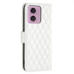 Peňaženkové puzdro Diamond Skin case biele – Motorola Moto G04 / G24 | Lacné Kryty Lacné Kryty | Peňaženkové puzdro Diamond Skin case biele – Motorola Moto G04 / G24 | Lacné Kryty