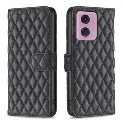 Peňaženkové puzdro Diamond Skin case čierne – Motorola Moto G04 / G24 | Lacné Kryty Lacné Kryty | Peňaženkové puzdro Diamond Skin case čierne – Motorola Moto G04 / G24 | Lacné Kryty