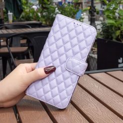 Lacné Kryty | Peňaženkové puzdro Diamond Skin case fialové – Motorola Moto G04 / G24 | Lacné Kryty