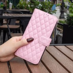 Lacné Kryty | Peňaženkové puzdro Diamond Skin case ružové – Motorola Moto G04 / G24 | Lacné Kryty
