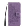 Lacné Kryty | Peňaženkové puzdro Embossing Pattern Flowery Mandala modré – Xiaomi Redmi A3 | Lacné Kryty