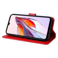 Peňaženkové puzdro Embossing Pattern Slnečnica červené – Xiaomi Redmi 12C | Lacné Kryty Lacné Kryty | Peňaženkové puzdro Embossing Pattern Slnečnica červené – Xiaomi Redmi 12C | Lacné Kryty
