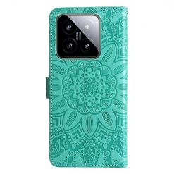 Peňaženkové puzdro Embossing Pattern Slnečnica zelené – Xiaomi 14 | Lacné Kryty Lacné Kryty | Peňaženkové puzdro Embossing Pattern Slnečnica zelené – Xiaomi 14 | Lacné Kryty