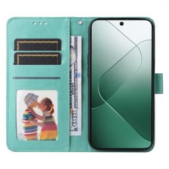 Peňaženkové puzdro Embossing Pattern Slnečnica zelené – Xiaomi 14 | Lacné Kryty Lacné Kryty | Peňaženkové puzdro Embossing Pattern Slnečnica zelené – Xiaomi 14 | Lacné Kryty