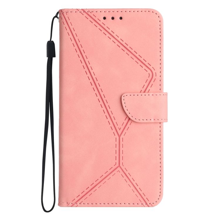 Peňaženkové puzdro Embossing Pattern Stitchy case ružové – Realme C67 4G