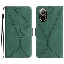 Peňaženkové puzdro Embossing Pattern Stitchy case zelené – Realme C67 4G | Lacné Kryty Lacné Kryty | Peňaženkové puzdro Embossing Pattern Stitchy case zelené – Realme C67 4G | Lacné Kryty