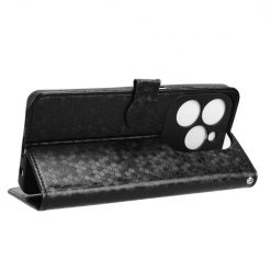 Lacné Kryty | Peňaženkové puzdro Honeycomb Dot Texture Case čierne – Infinix Hot 40 Pro | Lacné Kryty