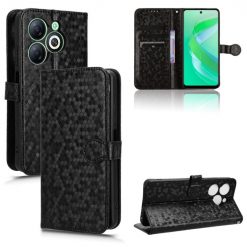 Lacné Kryty | Peňaženkové puzdro Honeycomb Dot Texture Case čierne – Infinix Smart 8 | Lacné Kryty