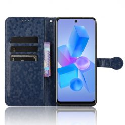 Peňaženkové puzdro Honeycomb Dot Texture Case modré – Infinix Hot 40 Pro | Lacné Kryty Lacné Kryty | Peňaženkové puzdro Honeycomb Dot Texture Case modré – Infinix Hot 40 Pro | Lacné Kryty