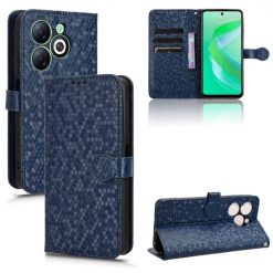 Peňaženkové puzdro Honeycomb Dot Texture Case modré – Infinix Smart 8 | Lacné Kryty Lacné Kryty | Peňaženkové puzdro Honeycomb Dot Texture Case modré – Infinix Smart 8 | Lacné Kryty