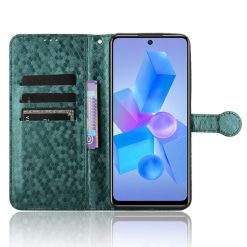 Peňaženkové puzdro Honeycomb Dot Texture Case zelené – Infinix Hot 40 Pro | Lacné Kryty Lacné Kryty | Peňaženkové puzdro Honeycomb Dot Texture Case zelené – Infinix Hot 40 Pro | Lacné Kryty