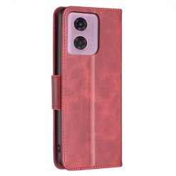 Lacné Kryty | Peňaženkové puzdro Retro Lambskin červené – Motorola Moto G04 / G24 | Lacné Kryty