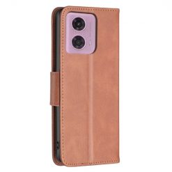 Peňaženkové puzdro Retro Lambskin hnedé – Motorola Moto G04 / G24 | Lacné Kryty Lacné Kryty | Peňaženkové puzdro Retro Lambskin hnedé – Motorola Moto G04 / G24 | Lacné Kryty