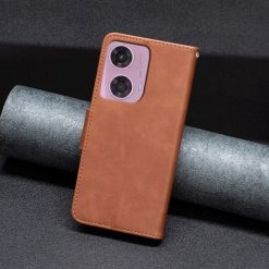 Peňaženkové puzdro Retro Lambskin hnedé – Motorola Moto G04 / G24 | Lacné Kryty Lacné Kryty | Peňaženkové puzdro Retro Lambskin hnedé – Motorola Moto G04 / G24 | Lacné Kryty
