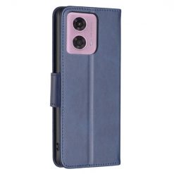 Lacné Kryty | Peňaženkové puzdro Retro Lambskin modré – Motorola Moto G04 / G24 | Lacné Kryty