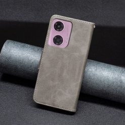 Peňaženkové puzdro Retro Lambskin sivé – Motorola Moto G04 / G24 | Lacné Kryty Lacné Kryty | Peňaženkové puzdro Retro Lambskin sivé – Motorola Moto G04 / G24 | Lacné Kryty