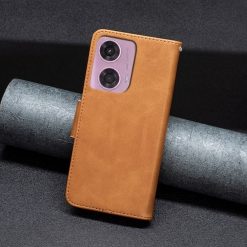 Lacné Kryty | Peňaženkové puzdro Retro Lambskin žlté – Motorola Moto G04 / G24 | Lacné Kryty