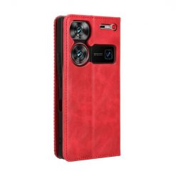 Lacné Kryty | Peňaženkové puzdro Retro Leather červené – Nubia Z60 Ultra | Lacné Kryty