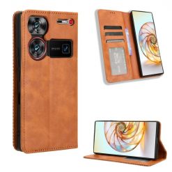 Lacné Kryty | Peňaženkové puzdro Retro Leather hnedé – Nubia Z60 Ultra | Lacné Kryty