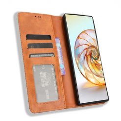 Lacné Kryty | Peňaženkové puzdro Retro Leather hnedé – Nubia Z60 Ultra | Lacné Kryty