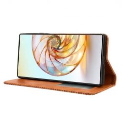 Lacné Kryty | Peňaženkové puzdro Retro Leather hnedé – Nubia Z60 Ultra | Lacné Kryty