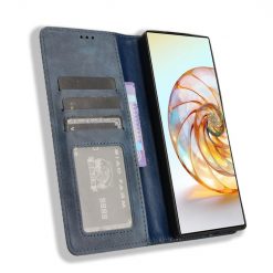 Lacné Kryty | Peňaženkové puzdro Retro Leather modré – Nubia Z60 Ultra | Lacné Kryty