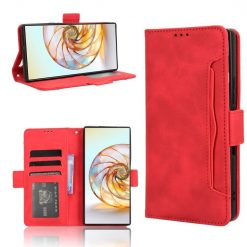 Lacné Kryty | Peňaženkové puzdro Slots case červené – Nubia Z60 Ultra | Lacné Kryty