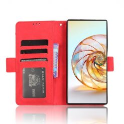 Lacné Kryty | Peňaženkové puzdro Slots case červené – Nubia Z60 Ultra | Lacné Kryty