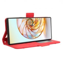 Lacné Kryty | Peňaženkové puzdro Slots case červené – Nubia Z60 Ultra | Lacné Kryty