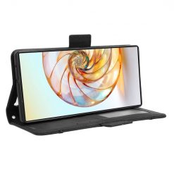 Lacné Kryty | Peňaženkové puzdro Slots case čierne – Nubia Z60 Ultra | Lacné Kryty